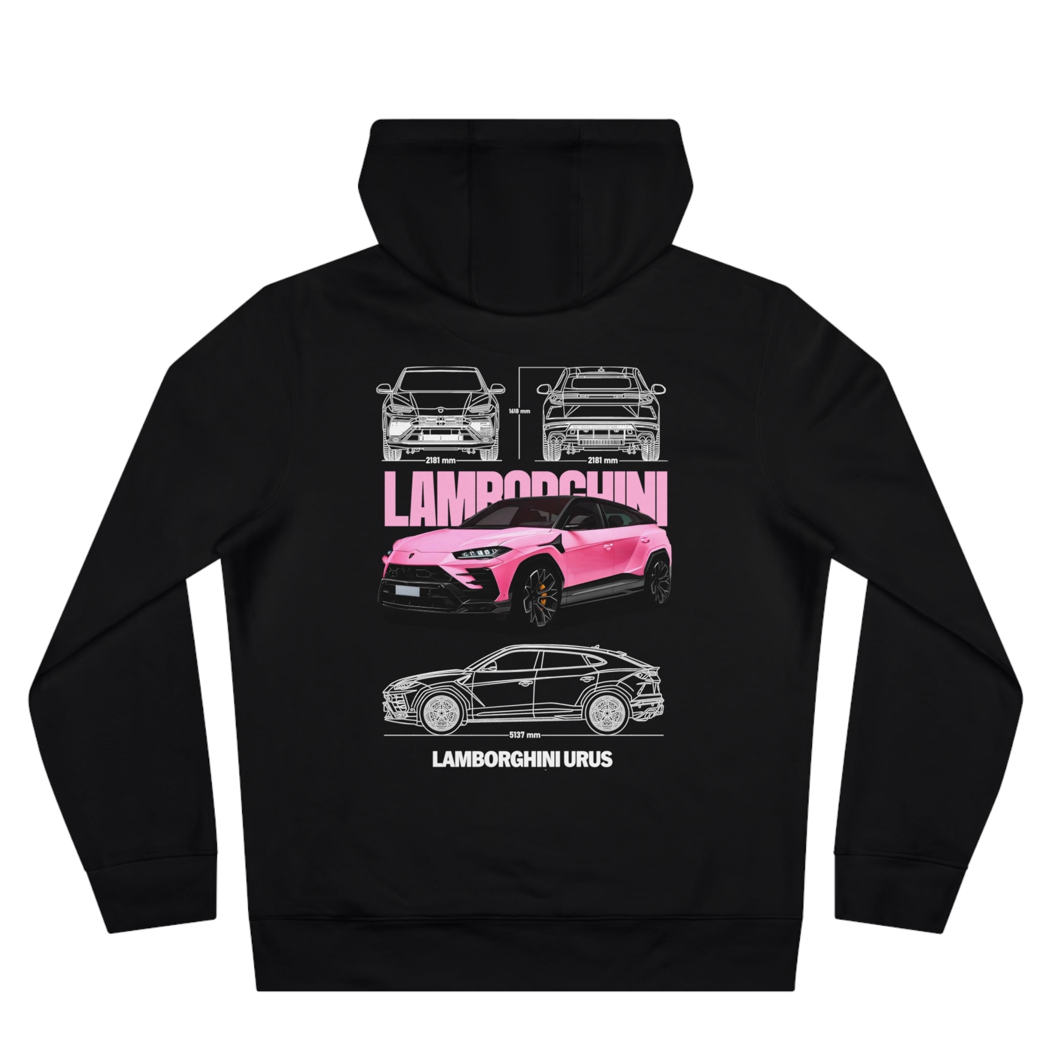 Pink Lamborghini Urus Hoodie