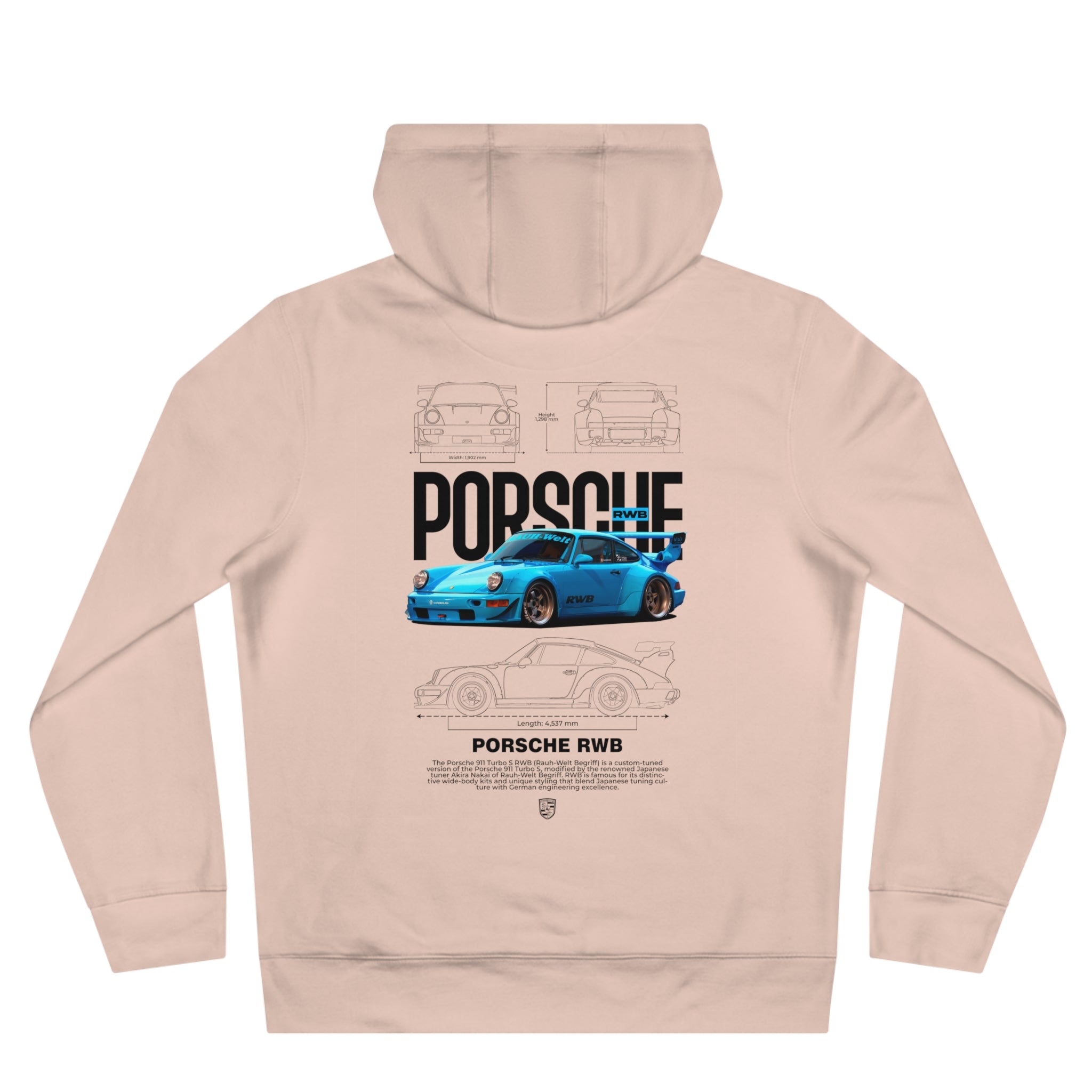 Porsche RWB Blueprint Hoodie
