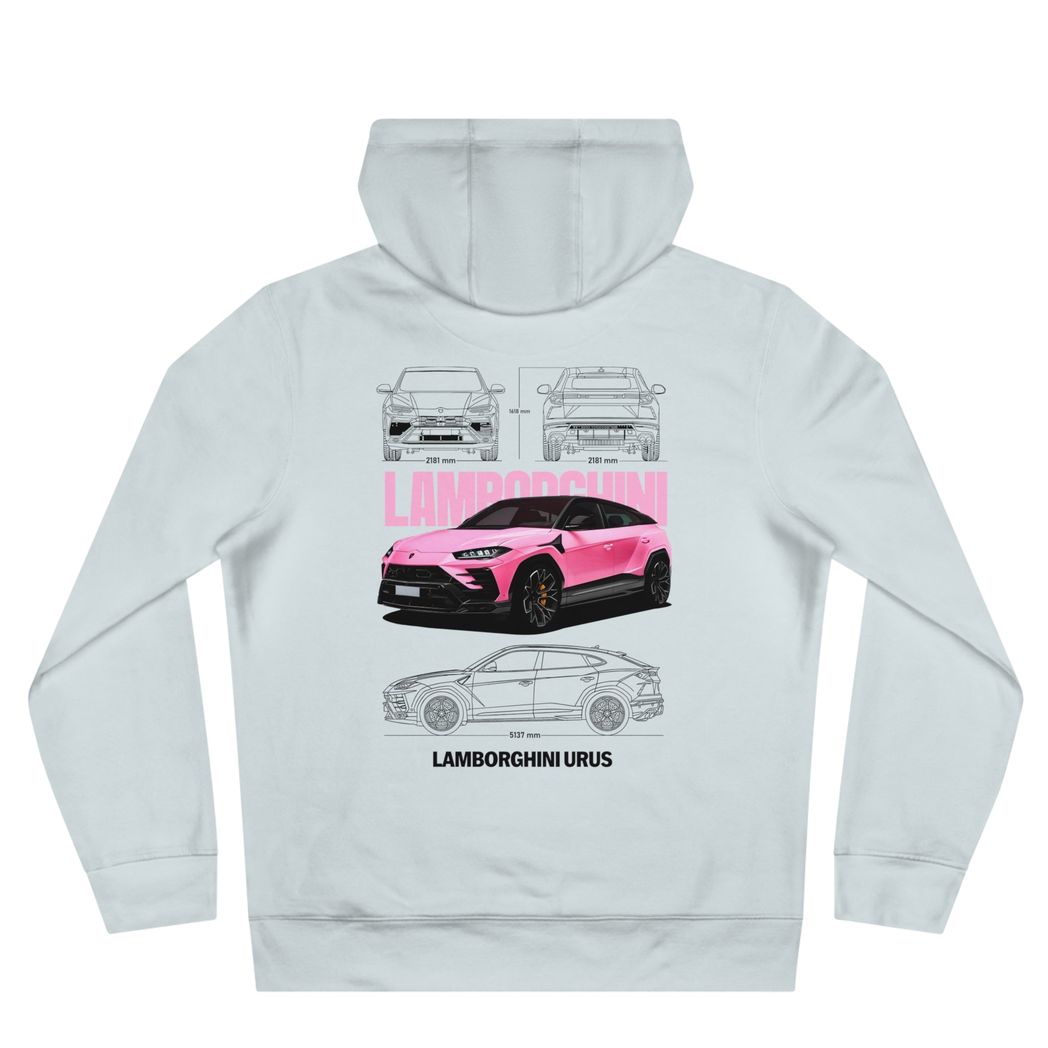 Pink Lamborghini Urus Hoodie
