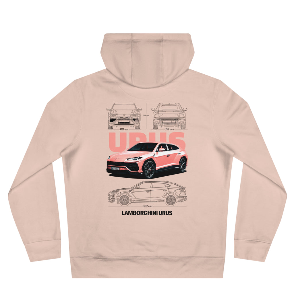Soft Pink Lamborghini Urus Hoodie