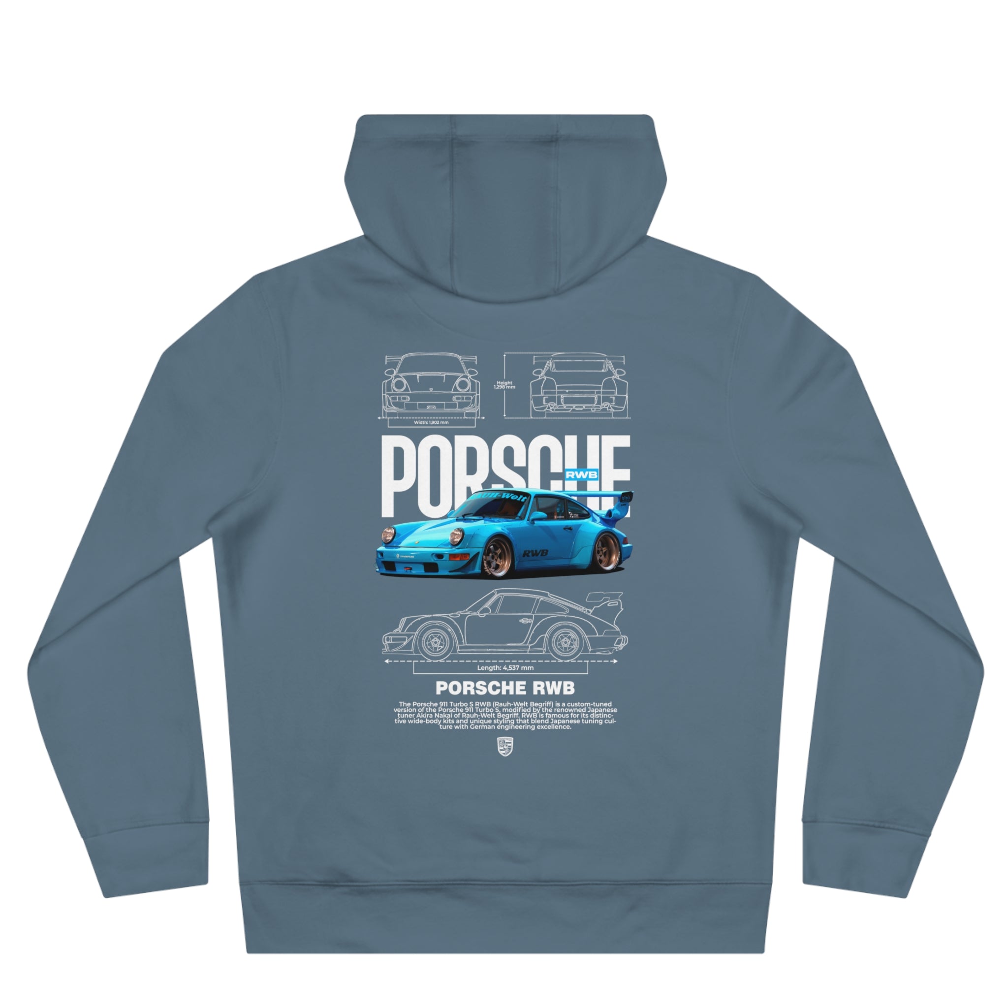 Porsche RWB Blueprint Hoodie