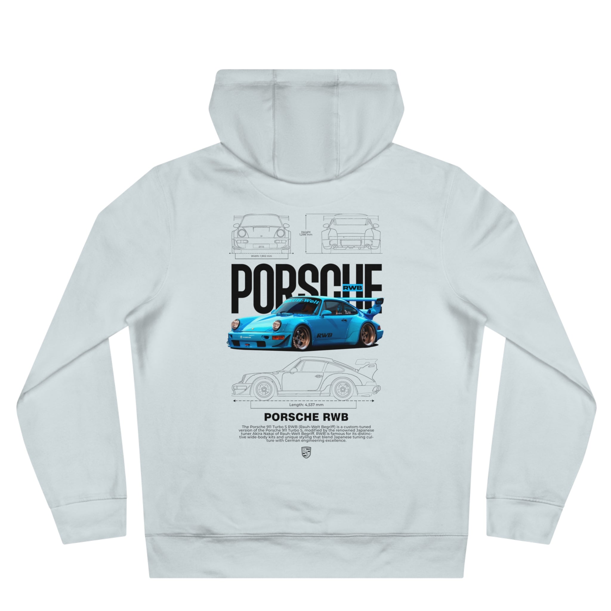Porsche RWB Blueprint Hoodie