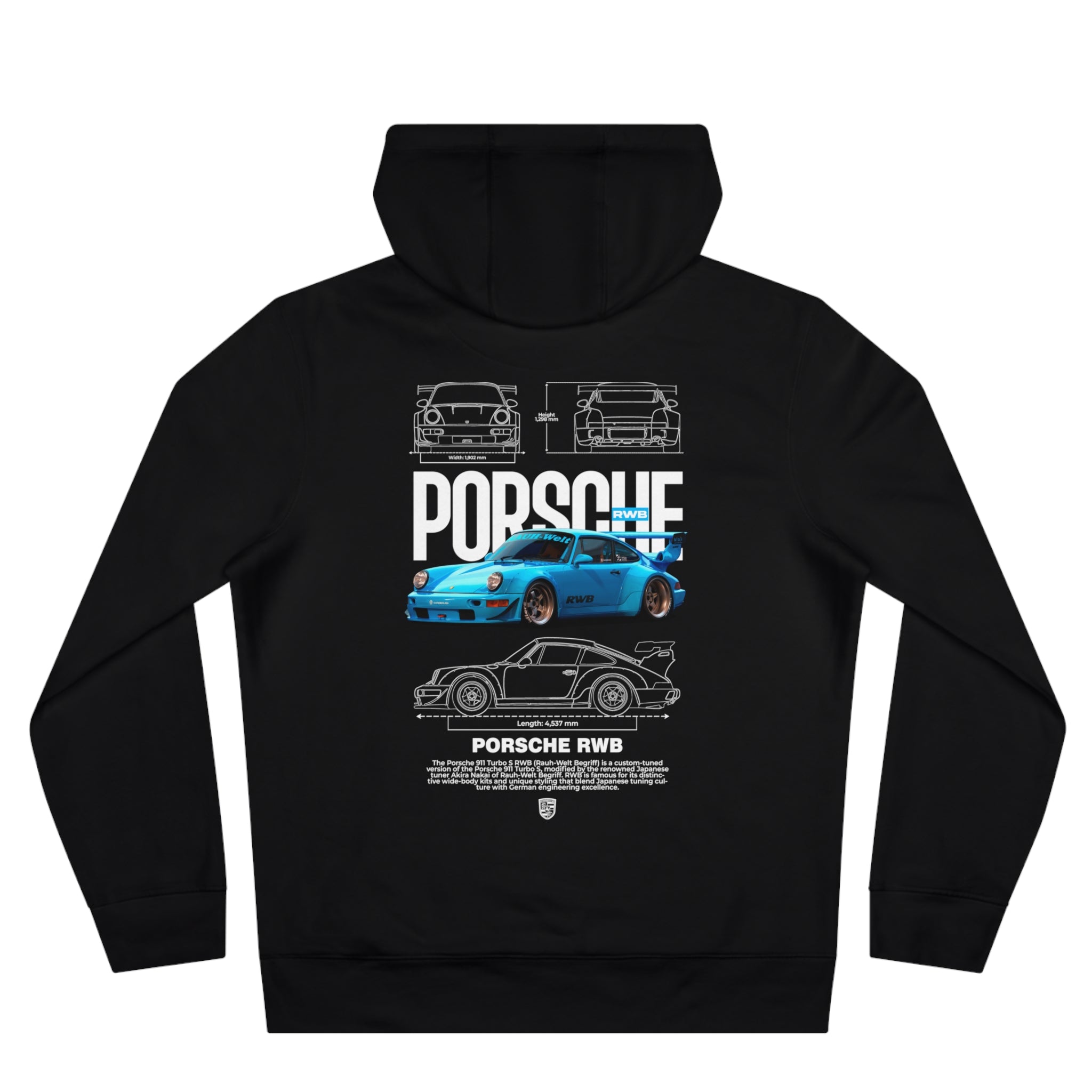 Porsche RWB Blueprint Hoodie